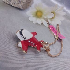 Airplane Necklace By Betsey Johnson